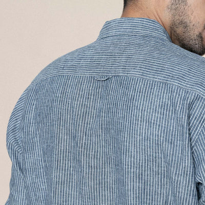 Camisa de Algodón y Lino Manga Larga - Image 9