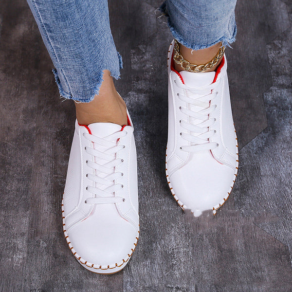 Zapatos Planos Casuales de Verano para Mujer con Encaje Calado