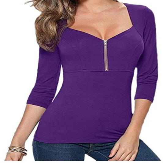 Camisa Francesa de Manga Larga Colores Sólidos para Commuter - Image 2