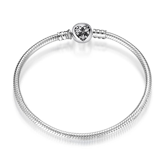 Pulsera de Plata Esterlina S925 con Cadena de Serpiente y Dijes Intercambiables - Image 8