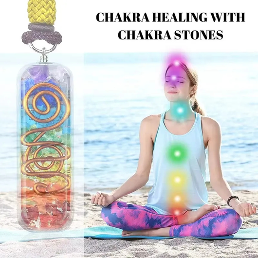 Colgante de Cristal Curativo Reiki con Piedra Natural para 7 Chakras - Image 83