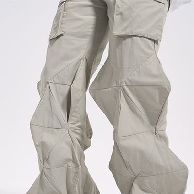 Pantalones Sueltos Acampanados con Diamantes para Hombre - Image 14
