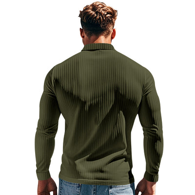Camisa Casual Clásica para Hombre con Solapa y Botones - Image 18