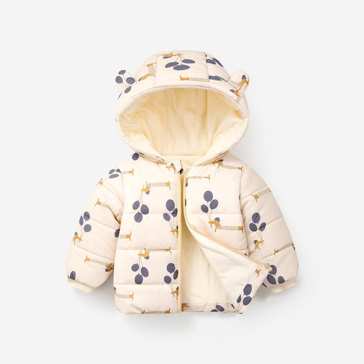 Abrigo Acolchado de Plumón con Forro Polar para Bebés y Niños Pequeños - Image 5