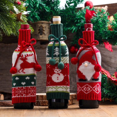 Conjunto Decorativo Navideño Tejido con Muñeco de Nieve y Reno - Image 14