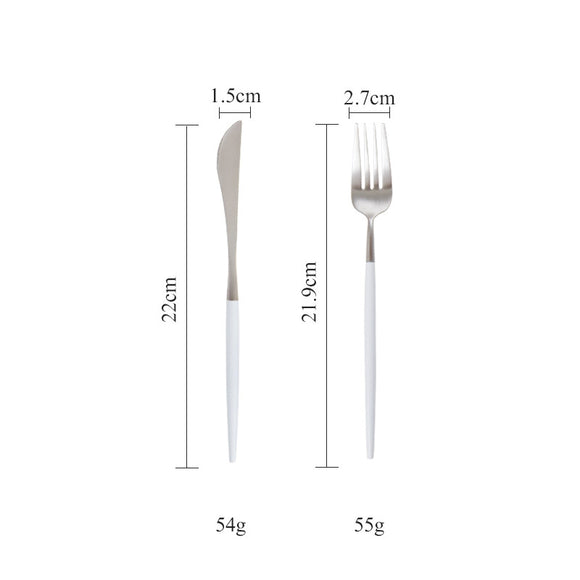 Cubiertos de Plata OUDING - Cuchara de Acero Inoxidable 304 para Mesa Occidental