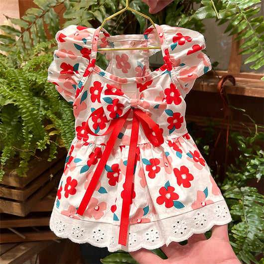 Vestido para Mascotas con Mangas Volantes - Tres Colores - Image 4