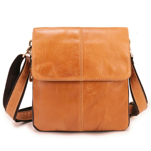 Bolsa Casual de Cuero Genuino para Hombre - Bandolera First Layer