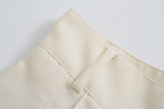 Pantalones Casuales de Cintura Alta Estilo Europeo - Corte Recto Clásico - Image 39