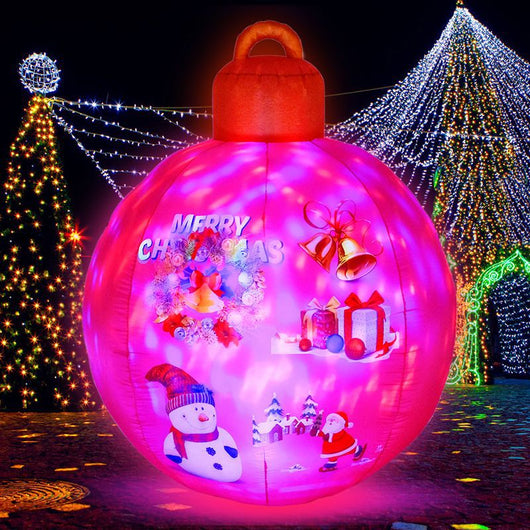 Bola Navideña Inflable con Luces LED RGB