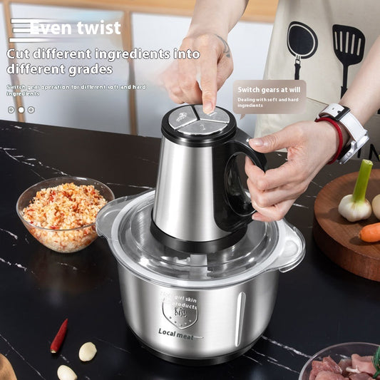 Moledor de Carne Automático Acero Inoxidable para Cocina - Image 2