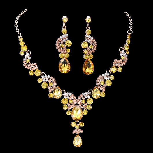 Conjunto de Collar de Diamantes para Novia - Joyería de Moda Elegante - Image 5