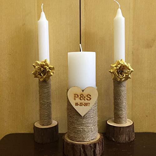 Portavelas de Madera para Bodas - Image 5