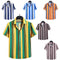 Camisa Holgada de Rayas para Hombre - Manga Corta