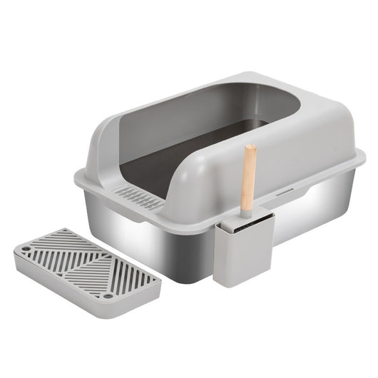 Arenero para Gatos Reforzado Higiénico con Bandeja Extraíble Antiderrames - Image 4
