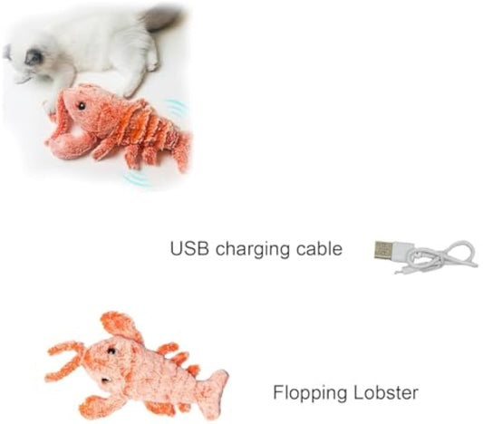 Juguete Langosta Saltarina para Gatos y Perros Pequeños - Juguete Interactivo Recargable USB - Image 2