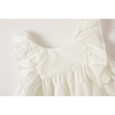 Falda Midi Voluminosa de Algodón Blanco - Image 5