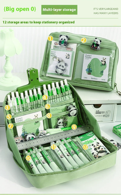 Estuche Organizador Panda de 12 Compartimentos con Capacidad Máxima - Image 14