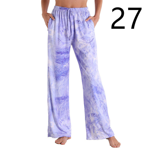 Pantalones Deportivos Casuales con Cintura Elástica y Bolsillos para Mujer - Image 23