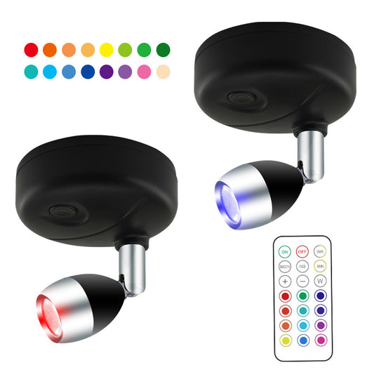 Foco LED Inalámbrico RGB con Control Remoto y Ángulo Ajustable - Image 5