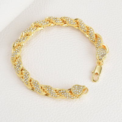 Cadena Hip-Hop Trenzada 10mm con Diamantes - Estilo Europeo y Americano - Image 15