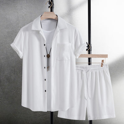 Conjunto de Verano para Hombre: Camisa Casual de Manga Corta y Pantalones de Playa - Image 10