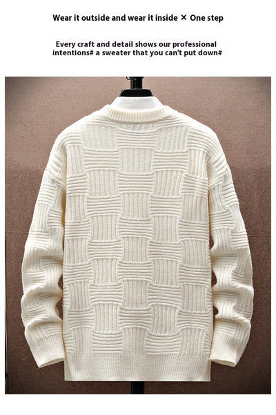 Suéter Básico Manga Larga Cuello Redondo para Hombre - Image 10