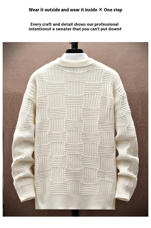 Suéter Básico Manga Larga Cuello Redondo para Hombre - Image 10