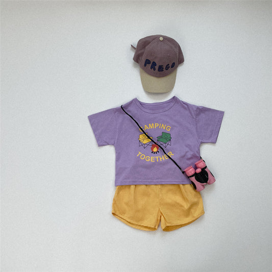 Camiseta de Algodón Manga Corta Estilo Coreano - Image 2