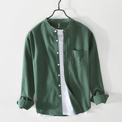 Camisa Casual con Cuello Mao Talla S para Hombre - Image 2