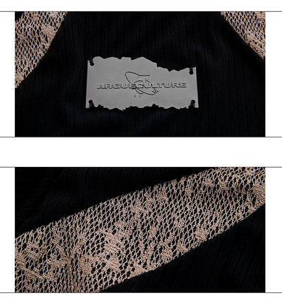 Playera Retro Contraste Deconstruida Slim Fit Textura Pit - Image 17