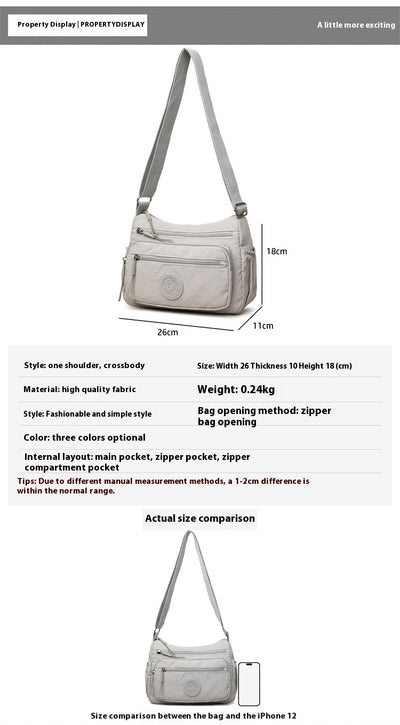 Bolso Bandolera Impermeable de Nylon - Estilo Moderno y Funcional - Image 9