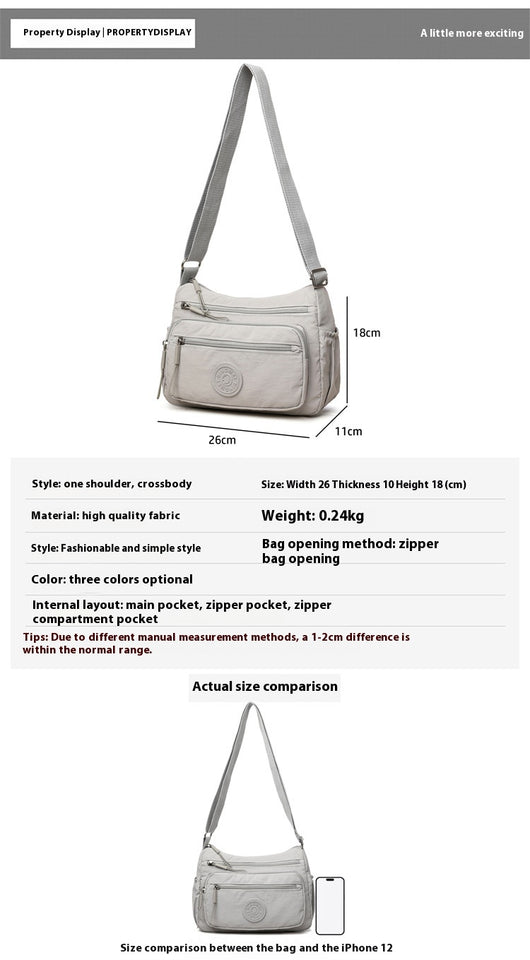 Bolso Bandolera Impermeable de Nylon - Estilo Moderno y Funcional - Image 9