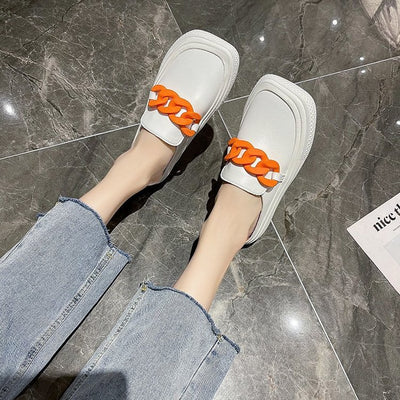 Zapatillas Blancas Minimalistas con Suela Convertible para Mujer - Image 10
