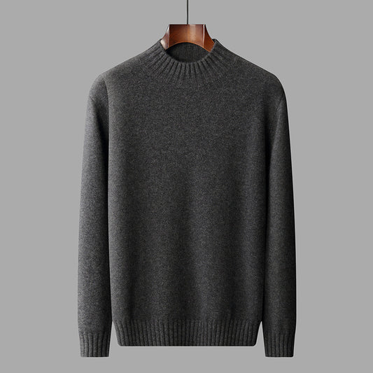 Suéter Cuello Alto Hombre Elegante Versátil Colores Sólidos - Image 2