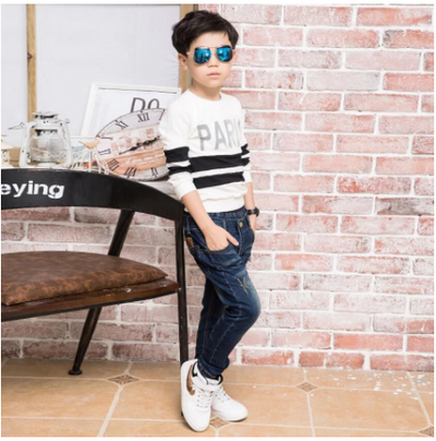 Pantalones Jeans Holgados Estilo Coreano para Niños - Image 9