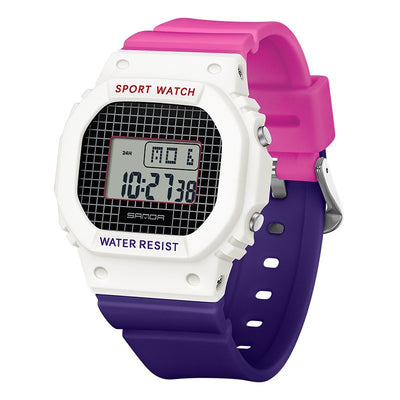 Reloj Digital Cuadrado Multicolor para Estudiantes - Image 9
