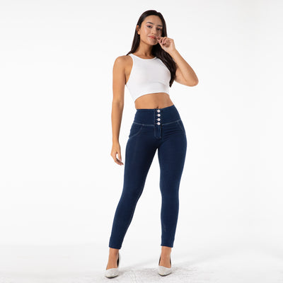 Jeans Levantacaderas con Cuatro Botones para Fitness Mujer - Image 9