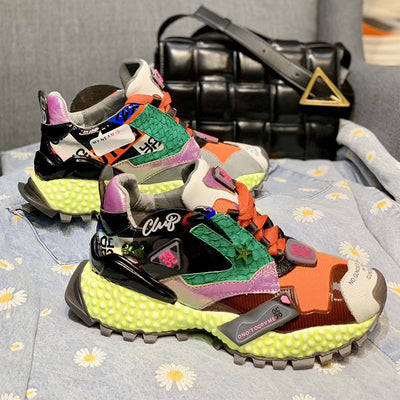 Zapatillas Deportivas Casual Estilo Europeo con Combinación de Colores - Image 9