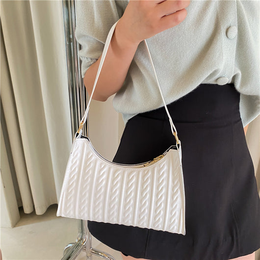 Bolsa Tote de Hombro en Colores Sólidos para Mujer - Image 3
