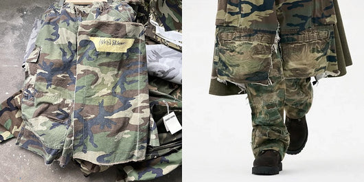 Pantalones Cargo Camuflaje Cropped Deconstruidos para Hombre - Image 8
