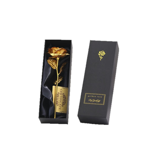 Rosa Dorada con Lámina de Oro - Regalo Creativo Perfecto para Niñas - Image 5