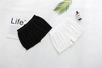 Leggings Escolares Blancos con Shorts Integrados Anti-transparencia - Image 24