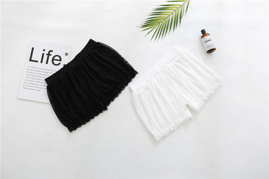 Leggings Escolares Blancos con Shorts Integrados Anti-transparencia - Image 24