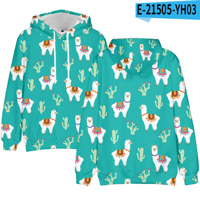 Sudadera con Capucha Estampado Digital 3D Tendencia Actual - Image 7