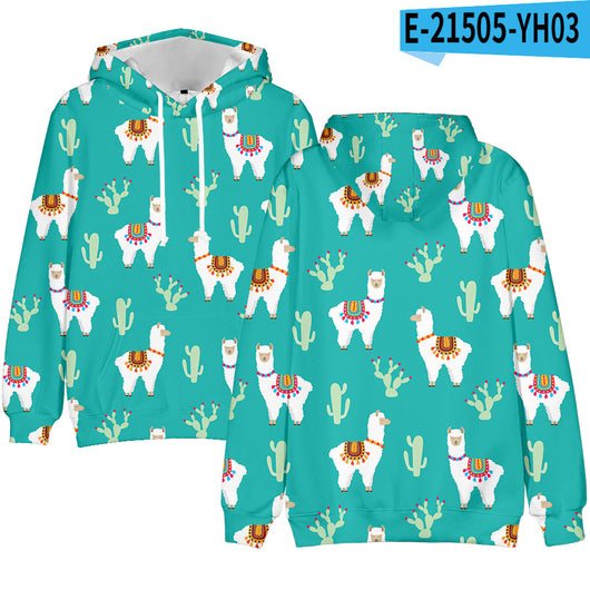 Sudadera con Capucha Estampado Digital 3D Tendencia Actual - Image 7