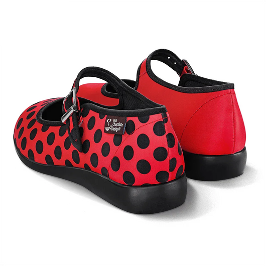 Chocolaticas® Ladybug Women's Mary Jane Flat - Tekeno