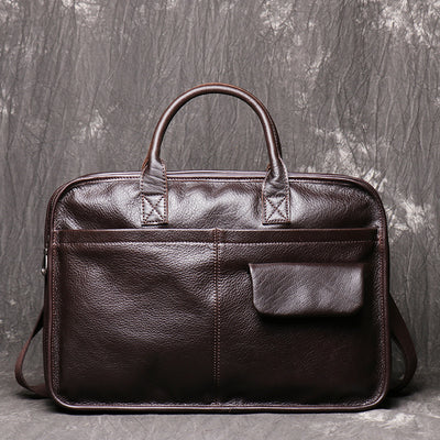 Maletín Bandolera de Cuero para Hombre - Gran Capacidad - Image 8