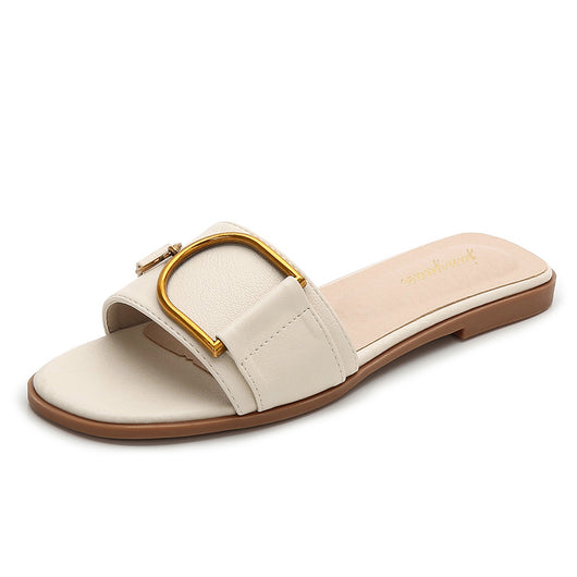 Sandalias Planas de Playa para Mujer - Chanclas de Moda Estilo Net - Image 9