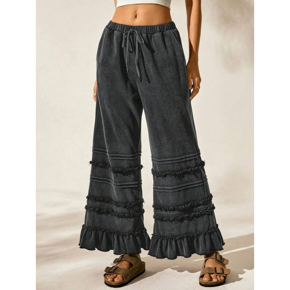Vintage Wide-Leg Distressed Jeans - Casual Summer Style